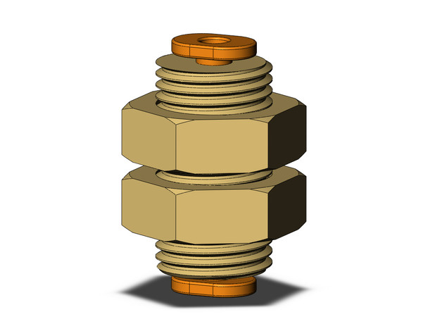 SMC KQ2E01-00A1 Fitting, Bulkhead Union Pack of 10