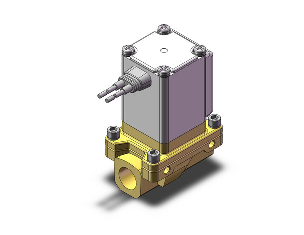 SMC VXZ236AUB Pilot Op 2 Port Solenoid Valve, (N.C.)