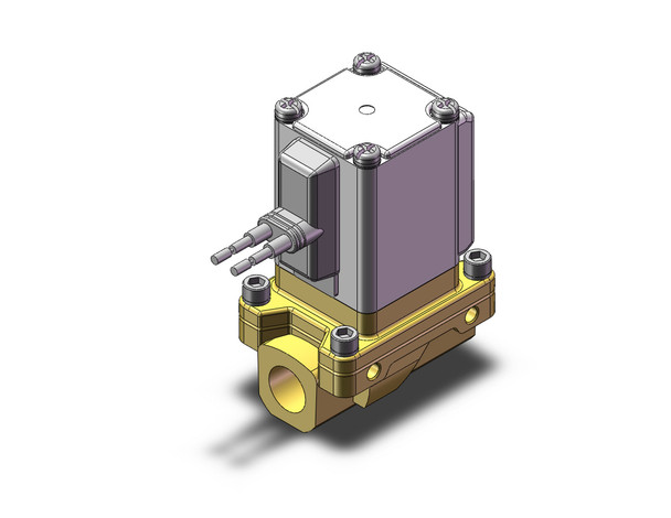 SMC VXZ232AD Pilot Op 2 Port Solenoid Valve, (N.C.)