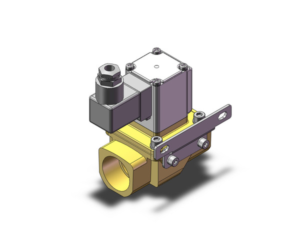 SMC VXZ262KJXB Pilot Op 2 Port Solenoid Valve, (N.C.)