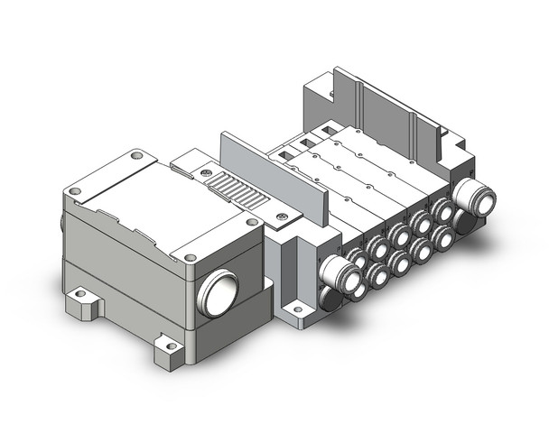 SMC SS5Y7-10T-05BS-N11 Ss5Y7 5 Sta Manifold Base