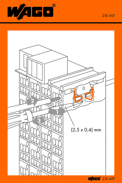 Wago 210-407 Pack of 100