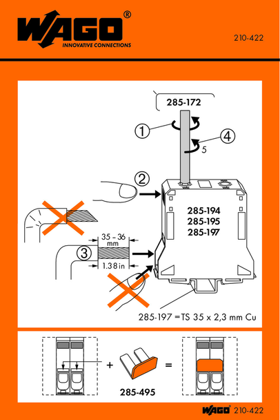 Wago 210-422 Pack of 100