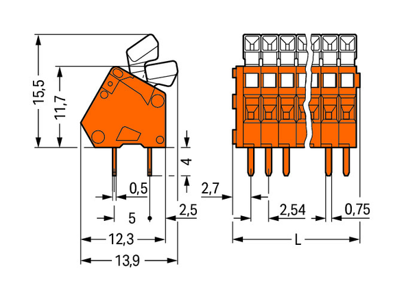 Wago 233-508 Pack of 55