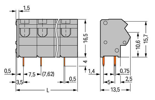 Wago 254-553 Pack of 50