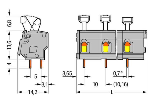 Wago 257-616 Pack of 5