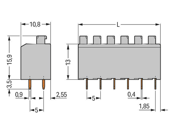 Wago 735-303 Pack of 80