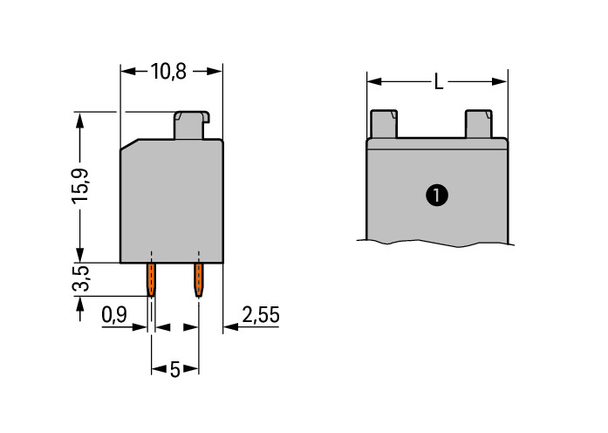 Wago 735-306/003-000 Pack of 40