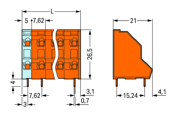 Wago 736-603 Pack of 21