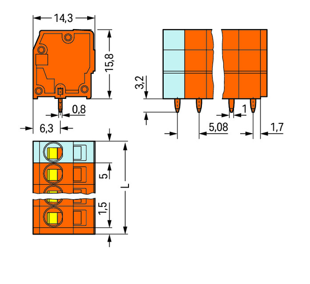 Wago 739-154 Pack of 55