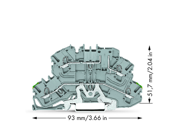 Wago 2002-2657 Double-deck terminal block