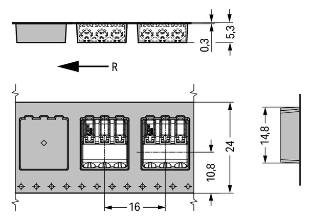 Wago 2060-453/998-404 Pack of 750