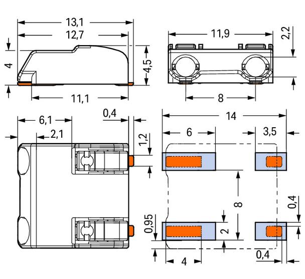 Wago 2060-852/998-404 Pack of 750