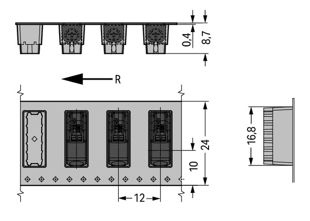 Wago 2061-1621/998-404 Pack of 640