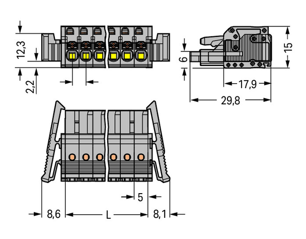 Wago 2231-120/037-000 Female connector