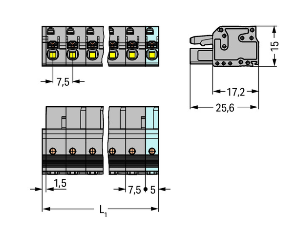 Wago 2231-206/026-000 Female connector