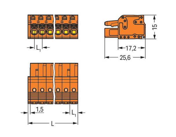 Wago 2231-316/026-000 Female connector