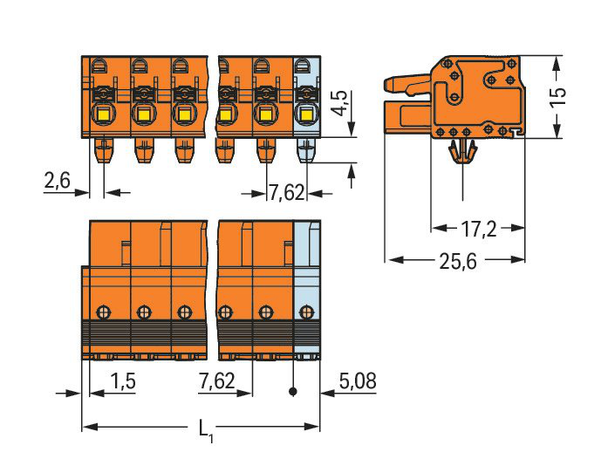 Wago 2231-710/008-000 Female connector