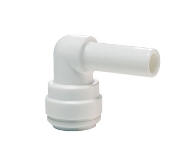 John Guest CI220808W White Acetal Plug In Elbow 1/4 Stem OD - 1/4 Tube OD Pack of 10