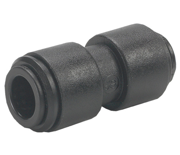 John Guest PM0408E Black Acetal Union Connector 8mm Bag of 10