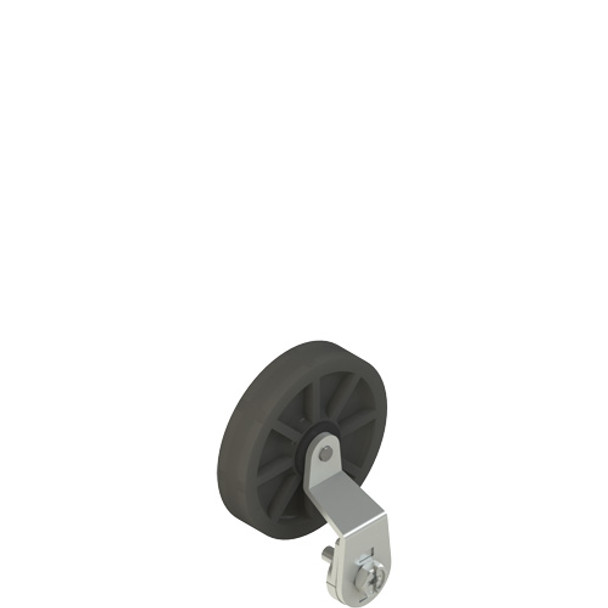 Pizzato VF L51-R26 Lever with central rubber roller, 50 mm diameter