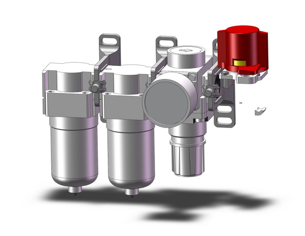 SMC AC20C-02G-V-12-B F/Ms/R Combo Modular