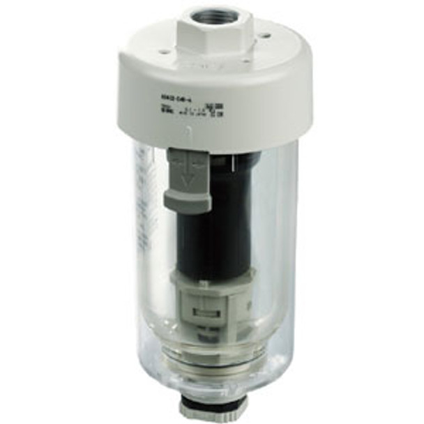 <h2>AD402-A, Auto Drain Valve</h2><p><h3>The AD402-A is the improved version of SMC s proven AD402 auto drain design.  These enhancements include an improved resistance to foreign matter, increased discharge rate and reduced weight.</h3>- Improved environmental resistance with transparent bowl guard<br>- 360  visibility of bowl contents<br>- Reduced maintenance space and easier maintenance<br>- Now with three bowl material choices: polycarbonate, nylon (new), aluminum<br>- <p><a href="https://content2.smcetech.com/pdf/AD402_A.pdf" target="_blank">Series Catalog</a>