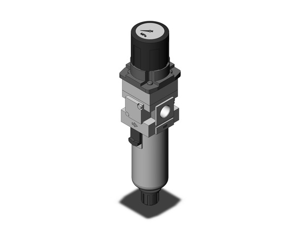SMC AWG30-03G1-2 filter/regulator, modular f.r.l. w/gauge filter/regulator w/built in gauge