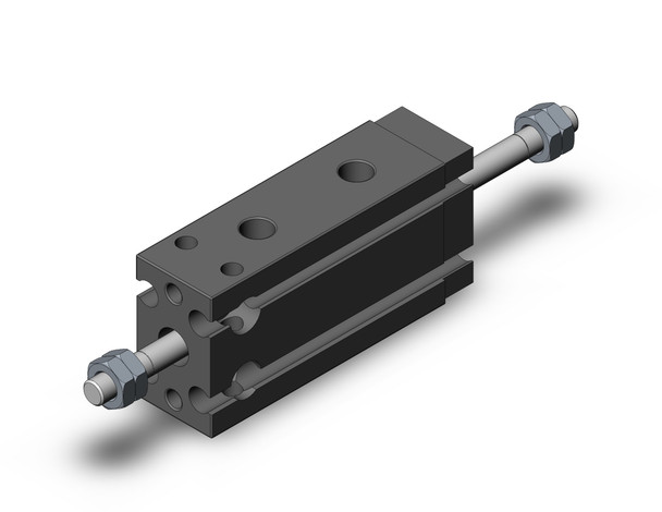 SMC CUW10-10D compact cylinder cyl, free mount, dbl rod