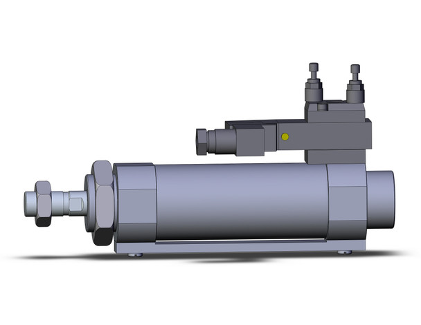 SMC CVM5B40-50-13D round body cylinder w/valve cylinder, valve mounted, dbl acting