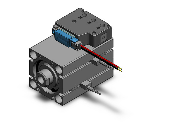 SMC CVQB32-35-M9NWV-5MU compact cylinder w/valve compact cylinder with solenoid valve