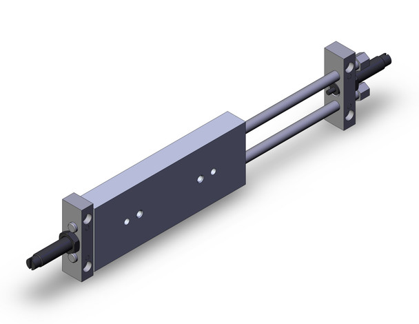 <h2>CX2, Dual Piston, Double Rod with Slide Unit</h2><p><h3>The CX2 Series is a dual piston, double rod slide unit that offers high non-rotating accuracy and smooth operation. Its compact design and low profile can accommodate applications that require minimal space. Through-holes are in the housing for body mounting or for direct load positioning.<br>- </h3>- Bore sizes: 10, 15, 25mm<br>- Non-rotating accuracy:   0.1  (10 mm bore),   0.02  (25 mm bore)<br>- Adjustable stroke option, +2 to -25 mm adjustment range<br>- Hollow piston rod option<br>- Auto switch capable<br>- Air-hydro type available<br>- <p><a href="https://content2.smcetech.com/pdf/CX2.pdf" target="_blank">Series Catalog</a>