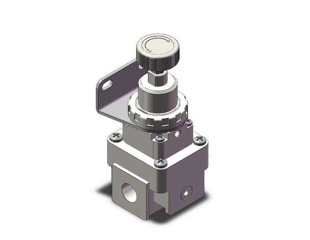 <h2>IR1200-A~3200-A, Regulator</h2><p><h3>Series IR Precision Regulators are designed to be compact and light weight. The maximum set pressure has been expanded from the conventional 0.7MPa to 0.8MPa. Relief flow has been increased by nearly 5 times (compared to SMC IR201, IR401). The optional bracket and pressure gauge can be mounted on either the front or back of the unit.<br>- </h3>- Regulator<br>- Bottom and front exhaust added<br>- Set pressure range: 2.9 to 116 psi (0.02 to 0.8 MPa) depending on model<br>- Maximum supply pressure: 145 psi (1.0 MPa)<br>- <br>-  <p><a href="https://content2.smcetech.com/pdf/IR1200.pdf" target="_blank">Series Catalog</a>