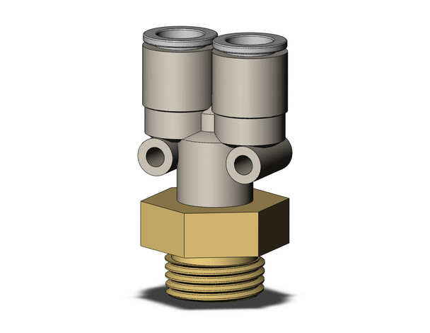 SMC KQ2U10-04AP Fitting, Branch Y Pack of 5