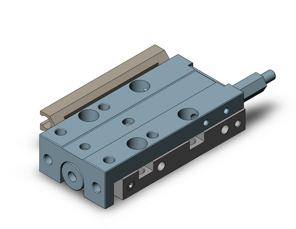 <h2>MXJ, Miniature Precision Slide Table (Linear Bearings)</h2><p><h3>The MXJ miniature precision slide table provides travelling parallelism of 0.005 mm in a compact package, height: 10 mm and width: 20mm for the 4 mm bore size. Its actuator body and guide block are made from Martensitic stainless steel for high rigidity and integrated to guide rails for isolating the load bearing from the movement of the piston rod and seals. The ports and switch grooves can be specified on either the right or left-side of the body, in a symmetrical location in order to minimize side clearance for adjacent mounting applications.</h3>- Bore sizes: 4, 6, 8 mm<br>- Stroke lengths: 5, 10, 15 and 20 mm<br>- Stroke adjuster option<br>- Symmetrical ports and switch grooves capable<br>- RoHS compliant<br>- Auto switch capable<br>- <p><a href="https://content2.smcetech.com/pdf/MXJ.pdf" target="_blank">Series Catalog</a>