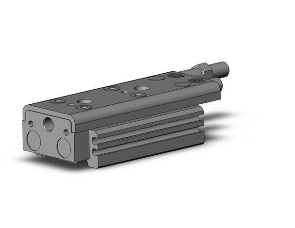 <h2>MXQ, Precision Slide Table (Recirculating Bearings) - Height Interchangeable with Legacy MXQ</h2><p><h3>The MXQ is the newest generation of precision slide tables integrated with hardened stainless steel guides and rails to isolate the load bearing from the movement of the dual rods and piston seals. The new MXQ is interchangeable in height dimension with the legacy style MXQ. Its recirculating ball bearings are matched by size to each slide table with a slight negative clearance resulting in greater accuracy. The MXQ s thinly formed special stainless steel slide table reduces thickness allowing for a larger guide pitch providing high rigidity. The slide table s reduced weigh also increases allowable kinetic energy. The stoppers and shock absorbers are positioned at the center axis to minimize load deflection. The dowel pin holes positioned on the center axis standardizes mounting conditions for the basic and symmetric styles. The end lock option prevents the slide table from dropping in vertical applications, enhancing safety in the event of air pressure loss.<br>- </h3>- Bore sizes: 6, 8, 12, 16, 20, 25 mm<br>- Height interchangeable with legacy style MXQ<br>- Repeatable positioning accuracy: +/-0.05 mm<br>- Stroke adjuster options: rubber, metal stopper or shock absorber<br>- End lock option in the event of air pressure loss<br>- PTFE grease or food grade grease option<br>- RoHS compliant<br>- Auto switch capable<br>- <p><a href="https://content2.smcetech.com/pdf/MXQ_A.pdf" target="_blank">Series Catalog</a>