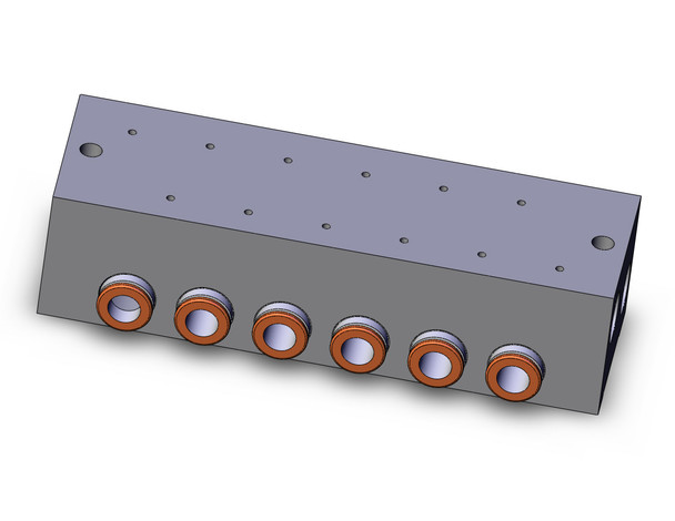 <h2>SS3YJ7, 700 Series, Internal Pilot Manifold</h2><p><h3>The SYJ Valve is an innovative combination of space efficiency and performance superiority which provides real value to the design solution. Whether designed in a manifold or used as a single valve, this small profile increases design flexibility and minimizes space requirements. The SYJ valve utilizes a low power (0.5 watts standard) pilot solenoid design, which dramatically reduces thermal heat generation. This improves performance, decreases operating costs, and allows for direct control by PLC output relays. All electrical connections for SYJ Valves are available with lights and surge suppression. SYJ series valves can be configured on base mounted manifolds, or individually on sub-plates, creating a variety of solutions to meet your broadest engineering needs. </h3>- Single base type/B mount<br>- Common SUP/Common EXH<br>- 2 to 20 stations<p><a href="https://content2.smcetech.com/pdf/SYJ_3PT.pdf" target="_blank">Series Catalog</a>