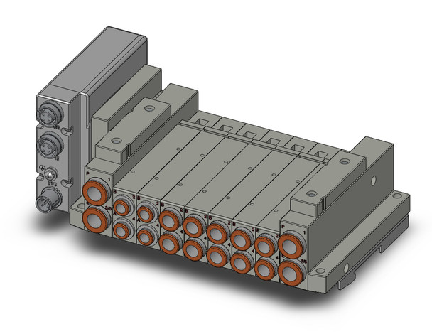 SMC SS5V2-W10S1EAND-07B-N7-D0 Ss5V 07 Station Manifold, Tie-Rod Base