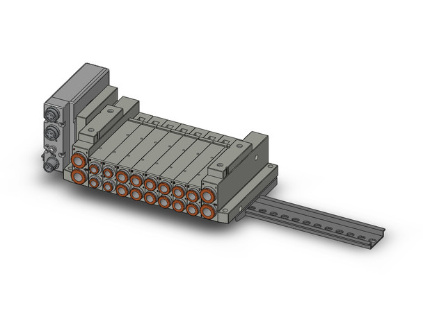 SMC SS5V2-W10S1EBND-08B-N7-D16 Ss5V 08 Station Manifold, Tie-Rod Base