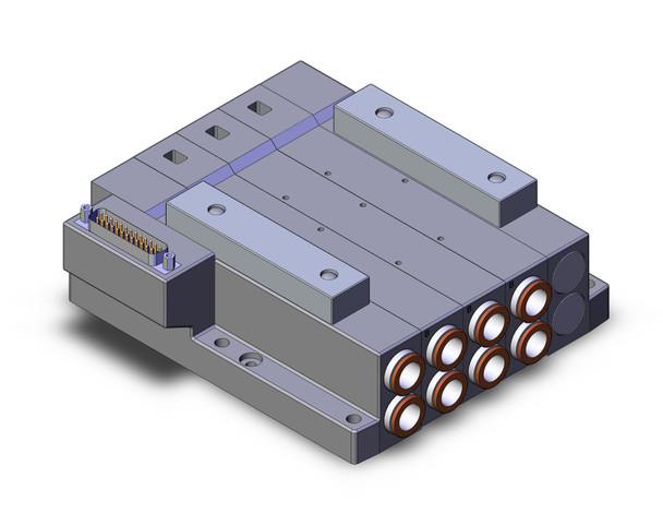 SMC SS5V4-10FD1-03D-C12 Ss5V 03 Station Manifold, Tie-Rod Base