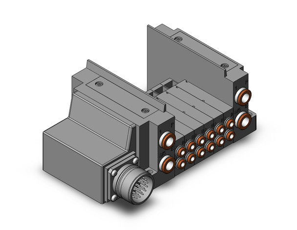 SMC SS5Y3-10M-06B-C4 Ss5Y3 6 Sta Manifold Base