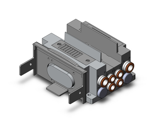 SMC SS5Y5-10S60-02F-C8 Ss5Y5 2 Sta Manifold Base