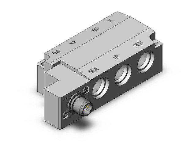 <h2>SY3000/5000/7000 Subplate for Single Unit New SY, IP67 Compliant</h2><p><h3>SMC has improved product performance and reliability with the redesigned SY series valve.  The SY3000 and SY5000 have the same valve width as their predecessors, but the flow has been increased by up to 80%, allowing the valve size to be reduced. A built-in strainer in the pilot valve prevents trouble caused by foreign matter. By using H-NBR seal material for the main valve and seals, Ozone resistance has been improved.   Side, top and bottom port/pipe directions are available to allow flexible installation.  The SY is available in body ported or base mounted styles, and can be used individually or manifold mounted.<br>- *** We are currently experiencing long lead times for some SY products.  Please consult with SMC Representative for alternatives ***</h3>- Sub-plate for Base Mounted SY3000/5000 series solenoid valves.<br>- Thread Types: Rc, G, NPT, NPTF <p><a href="https://content2.smcetech.com/pdf/SY.New.pdf" target="_blank">Series Catalog</a>