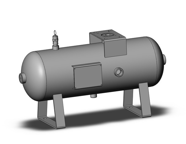 SMC VBAT10S1-E-X105 asme/crn air tank, 10l ss pt thread