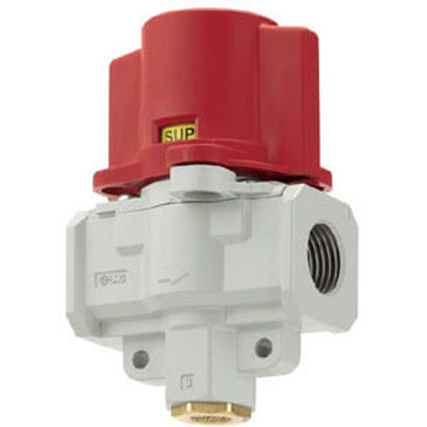 SMC VHS50-N10A-S-RZ mechanical valve pressure relief 3 port valve