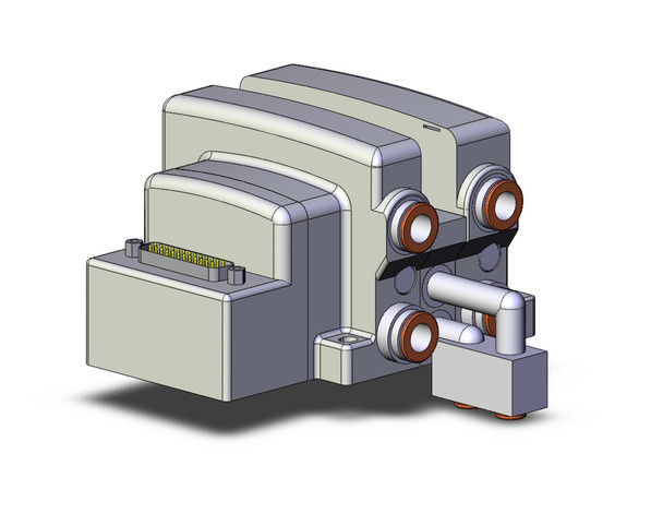 <h2>VV5QC21-F, 2000 Series, Base Mounted Manifold, Plug-in, D-sub Connector</h2><p><h3>The VQC series has five standard wiring packages bringing a world of ease to wiring and maintenance work, while the protective enclosures of three of them conform to IP67 standards for protection from dust and moisture. The use of multi-pin connectors to replace wiring inside manifold blocks provides flexibility when adding stations or changing manifold configuration. The VQC series has outstanding response times and long life.<br>- </h3>- Base mount plug-in manifold for VQC2000 valves<br>- Conforms to IP40<br>- 25 pin D-sub connector that conforms to MIL standards<br>- Maximum 24 stations available as standard<br>- Optional DIN rail mount<br>- 18 port sizes available<br>- <p><a href="https://content2.smcetech.com/pdf/VQC1_2000.pdf" target="_blank">Series Catalog</a>