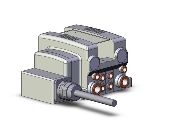 SMC VV5QC21-02C6LD1-NRS 4/5 Port Solenoid Valve