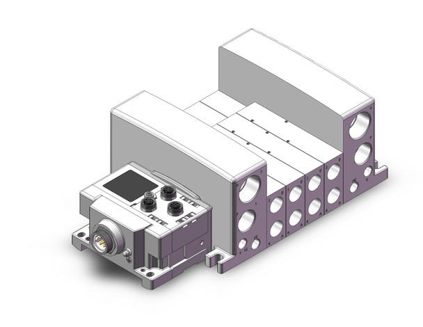 <h2>VQC4000 Manifold/Valve Assembly with EX600</h2><p><h3>The VQC series has five standard wiring packages bringing a world of ease to wiring and maintenance work, while the protective enclosures of three of them conform to IP67 standards for protection from dust and moisture. The use of multi-pin connectors to replace wiring inside manifold blocks provides flexibility when adding stations or changing manifold configuration. The VQC series has outstanding response times and long life.</h3>- Base mount EX600 type plug-in manifold for VQC4000 valves<br>- Protective enclosure conforms to IP67 for protection fromdust and moisture<br>- DeviceNet?äó, PROFIBUS DP and CC-Link, EtherNet/IP?äó, EtherCAT fieldbus protocols<br>- Maximum 12 stations available as standard<br>-  <p><a href="https://content2.smcetech.com/pdf/VQC4.pdf" target="_blank">Series Catalog</a>