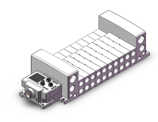 <h2>VQC4000 Manifold/Valve Assembly with EX600</h2><p><h3>The VQC series has five standard wiring packages bringing a world of ease to wiring and maintenance work, while the protective enclosures of three of them conform to IP67 standards for protection from dust and moisture. The use of multi-pin connectors to replace wiring inside manifold blocks provides flexibility when adding stations or changing manifold configuration. The VQC series has outstanding response times and long life.</h3>- Base mount EX600 type plug-in manifold for VQC4000 valves<br>- Protective enclosure conforms to IP67 for protection fromdust and moisture<br>- DeviceNet?äó, PROFIBUS DP and CC-Link, EtherNet/IP?äó, EtherCAT fieldbus protocols<br>- Maximum 12 stations available as standard<br>-  <p><a href="https://content2.smcetech.com/pdf/VQC4.pdf" target="_blank">Series Catalog</a>