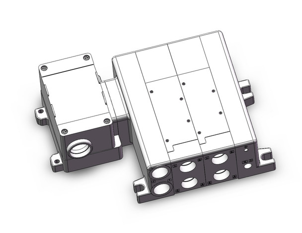 SMC VV5QC51-0204NTD0 4/5 Port Solenoid Valve